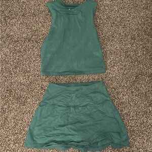 Green Women's Skirt set